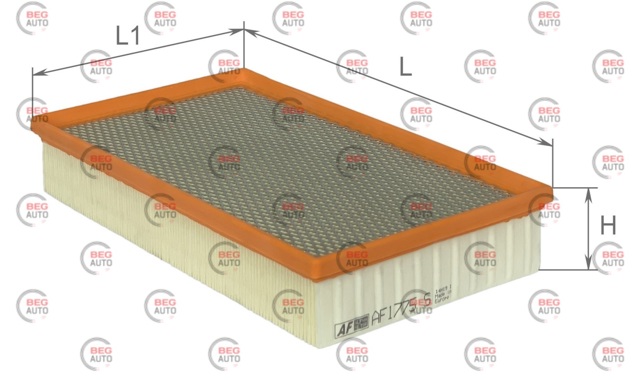 Елемент повітряного фільтра Alpha Filter AF1775S ціна, від 5.30 USD