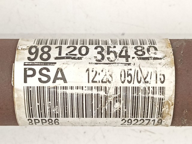Піввісь права 1613396080 Peugeot/Citroen
