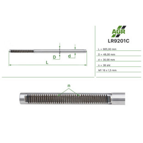 LR9201C AGR Вал/шток рульової рейки