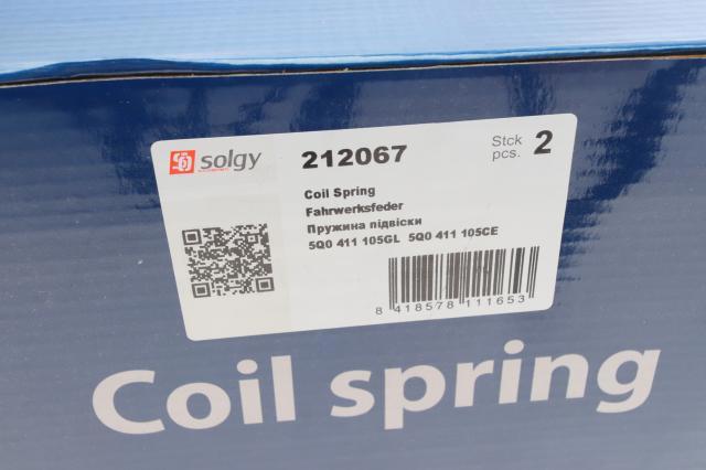 Пружина передня 212067 Solgy