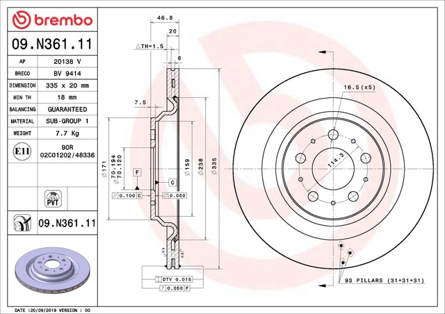 AR84007XPR Power Stop Дискові гальма