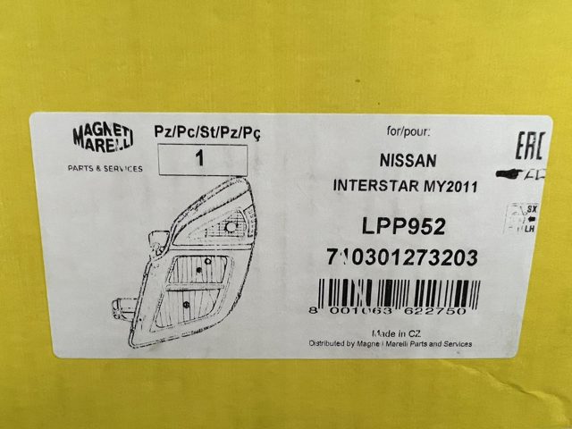 Купити LPP952 Magneti Marelli Основна фара в зборі ліва