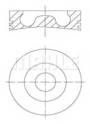 081PI00105000 Mahle Original Поршня на 1 циліндр, STD