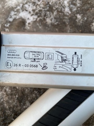 Рейлінг даху, комплект VAG 80A860019 ціна, від 114.02 USD