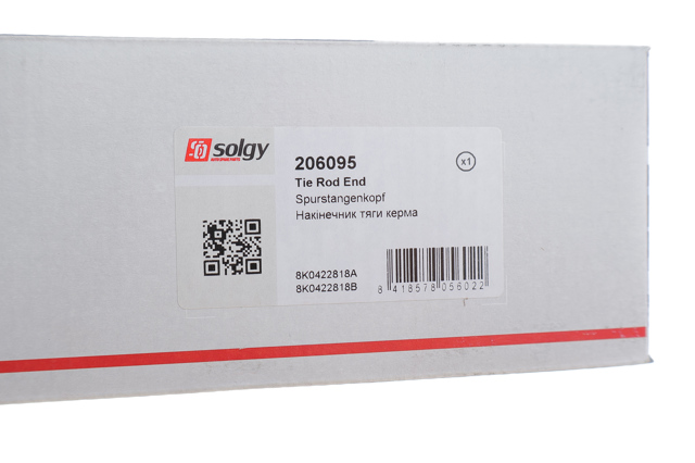 Накінечник рульової тяги, зовнішній Solgy 206095