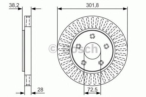 Купити 0986479U45 Bosch Ротор гальмівний