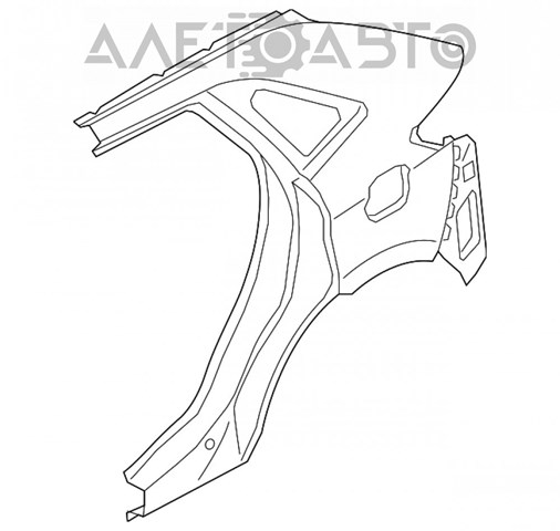 Крило заднє ліве FA1Z5827841A Ford
