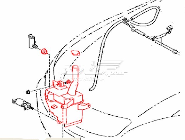 8535533080 Toyota бачок омивача скла