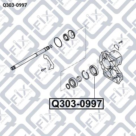 Сальник піввісі переднього моста, правою Q-fix Q3030997 ціна, від 8.11 USD