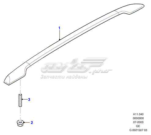  Рейлінг даху правий Ford Mondeo 3