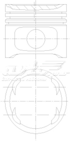 Поршень в комплекті на 1 циліндр, 2-й ремонт (+0,50) 5623041 Opel