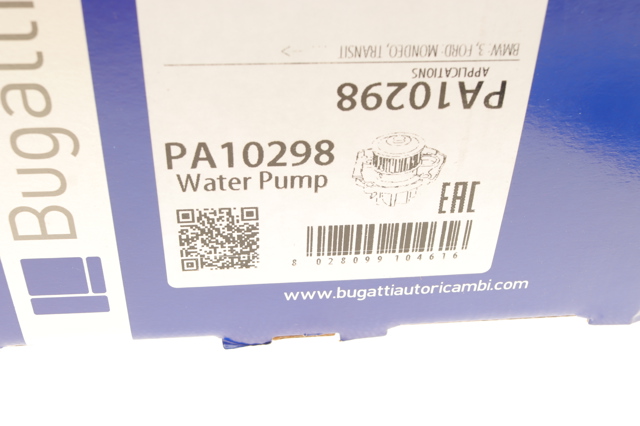 PA10298 Bugatti Помпа водяна, (насос) охолодження, в зборі з корпусом