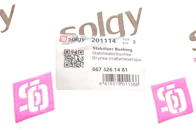 Гумка заднього стабілізатора Solgy 201114