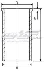 Гільза поршнева 1402211000 Federal Mogul