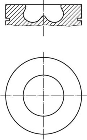 Поршня, 2-й ремонт (+0,50) Mahle Original 013PI00107002 ціна, від 79.89 USD