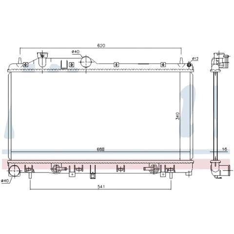 Радіатор основний FPS FP67A376 ціна, від 85.28 USD
