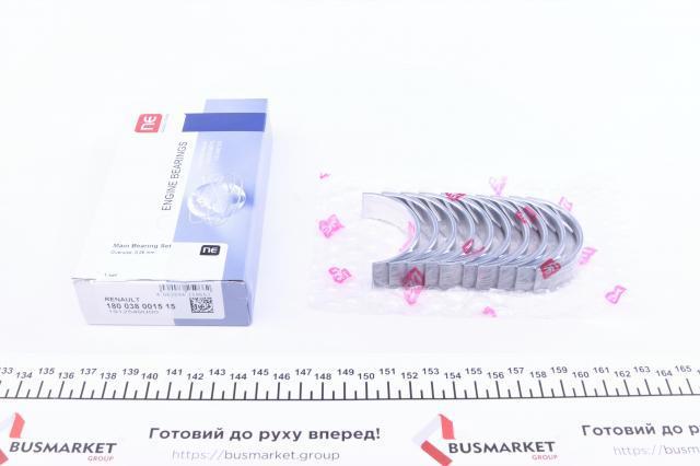 Купити 180038001515 NE/NPR Вкладиші колінвала, корінні, комплект, 1-й ремонт (+0,25)