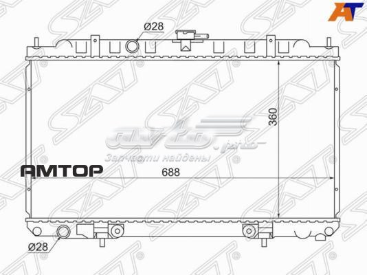 NS000116 SAT Радіатор охолодження двигуна