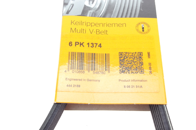 Ремінь кондиціонера Continental/Siemens 6PK1374