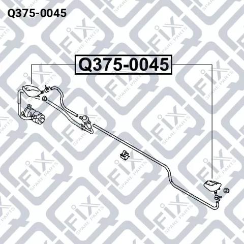 Форсунка омивача фари передньої, лівою Q-fix Q3750045 ціна, від 1.69 USD