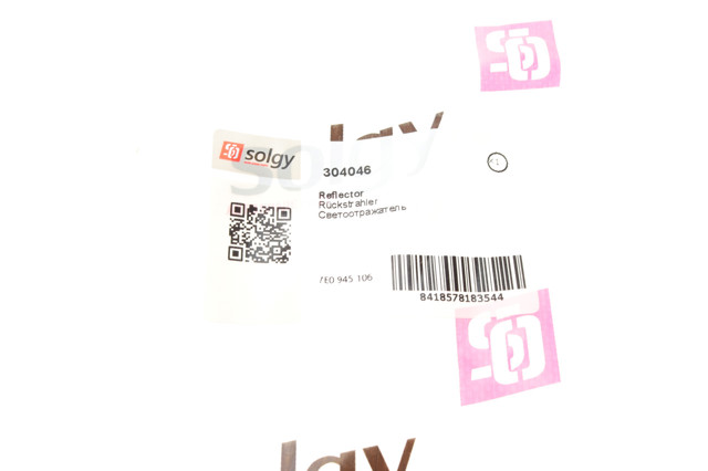 Катафот (відбивач) заднього бампера, правий 304046 Solgy