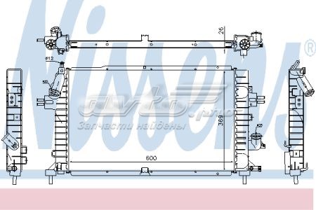 NIS63029A Nissens Радіатор охолодження двигуна