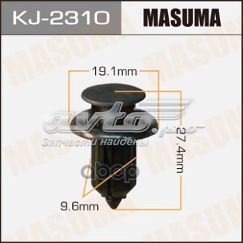 KJ2310 Masuma Кліпса бампера переднього