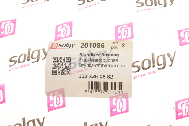201086 Solgy Втулка стабілізатора переднього