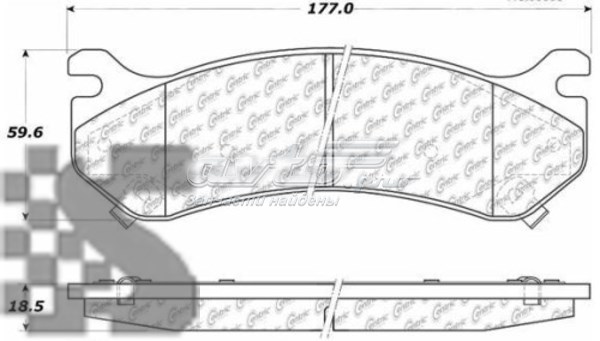 Купити 10207850 Centric Parts Задні колодки