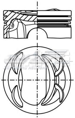 028PI00118002 Mahle Original Поршень в зборі