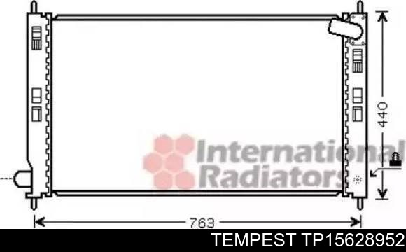 Радіатор основний Tempest TP15628952 ціна, від 66.90 USD