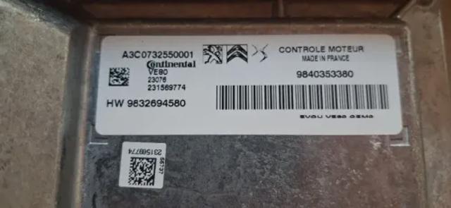  9832694580 Peugeot/Citroen