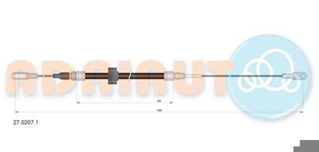 Трос ручного гальма передній 2702071 Adriauto
