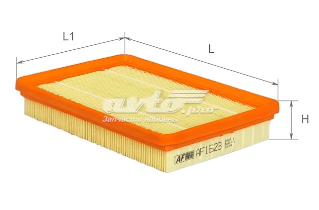 Елемент повітряного фільтра Alpha Filter AF1623 ціна, від 3.39 USD