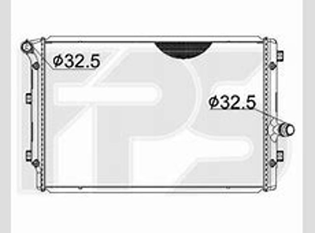FP74A1216 FPS Радіатор охолодження двигуна