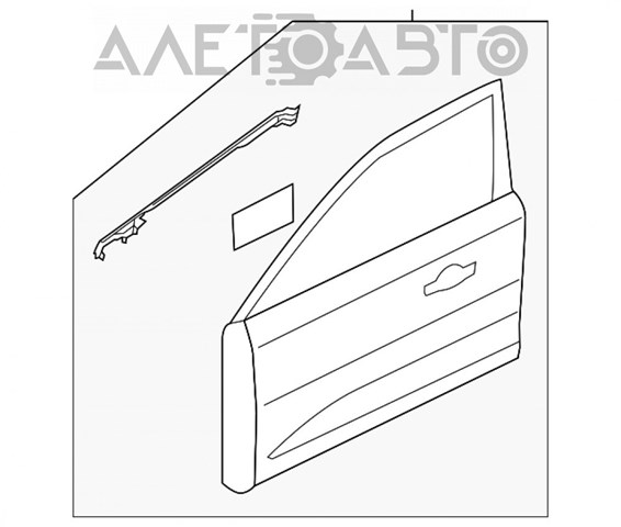 Двері передні, праві Ford EJ7Z7820124A ціна, від 481.33 USD