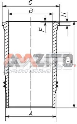 037WN5601 Mahle Original Гільза циліндра