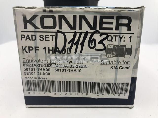 Тормозні колодки Konner KPF1HA00