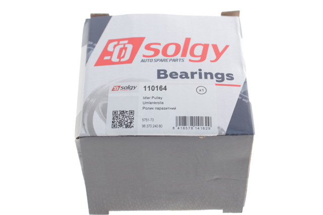 Ролик натягувача приводного ременя Solgy 110164