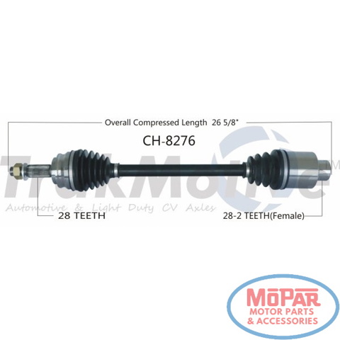 Піввісь передня, права Trakmotive/Surtrack CH8276 ціна, від 175.56 USD