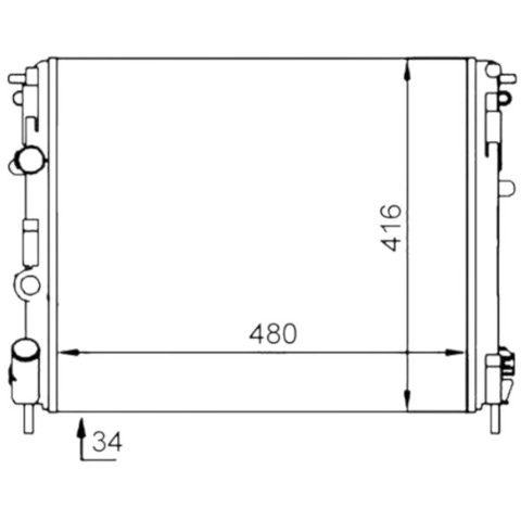 Радіатор основний Sato Tech R20005 ціна, від 38.33 USD