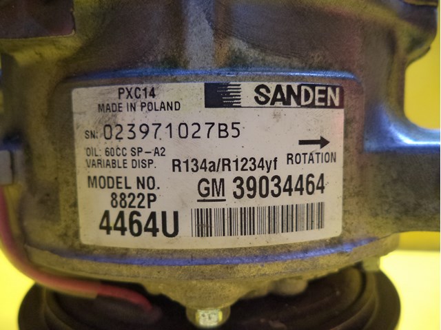 Компресор системи кондиціювання General Motors 39034464 ціна, від 118.11 USD