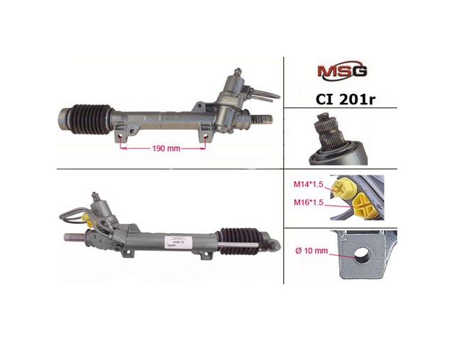 Управління рульове в зборі MSG Rebuilding CI201R ціна, від 152.65 USD