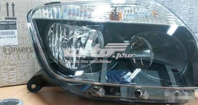 Фара передня права Renault (RVI) 260101891R ціна, від 89.92 USD
