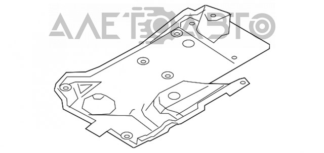 TK48561ZXB Mazda Захист днища, задній лівий