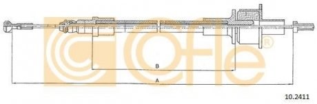 Трос зчеплення 102411 Cofle