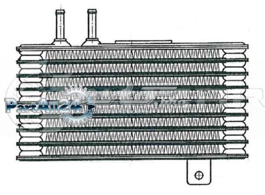 Радіатор охолодження, АКПП LOC1197 Luzar