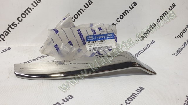 Молдинг решітки радіатора, правий Hyundai/Kia 863542W000 ціна, від 6.98 USD