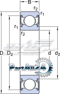 Підшипник КПП FAG 62062RSRC3 ціна, від 5.99 USD