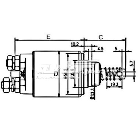 Реле втягуюче стартера GHIBAUDI E3560